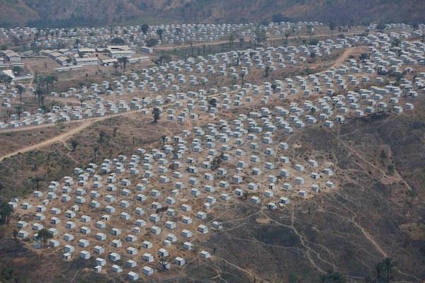 Tents at an East African Refugee camp