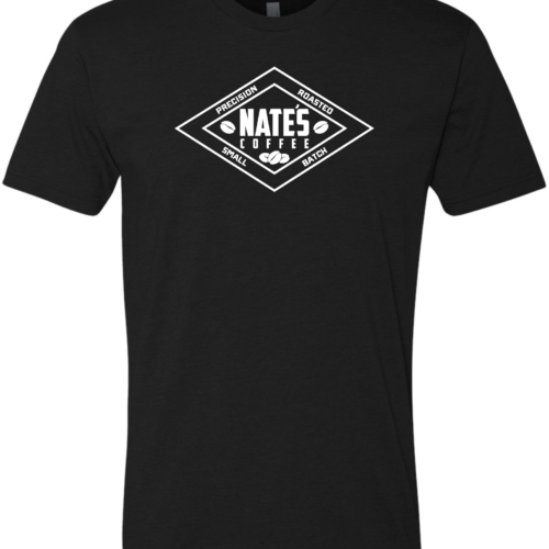 Nate's Coffee Logo t-shirt Black Tee